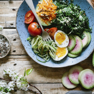 Food as medicine: colorful vegetables, eggs, and whole foods