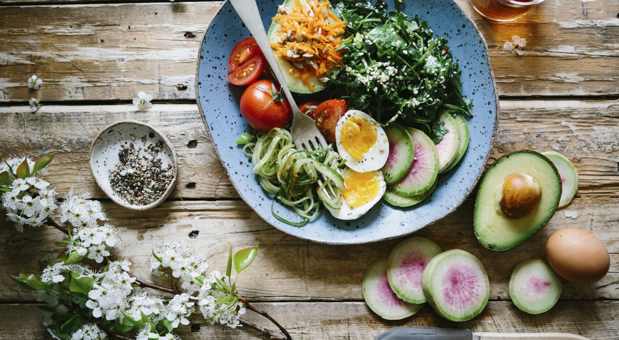 Food as medicine: colorful vegetables, eggs, and whole foods